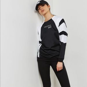 Adidas Black and White Equipment Crewneck Sweater size S